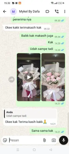 Testimonial Buket Bunga balaraja
