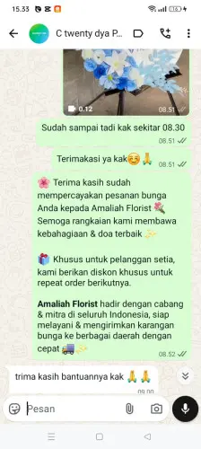 Testimonial Standing Flower balaraja